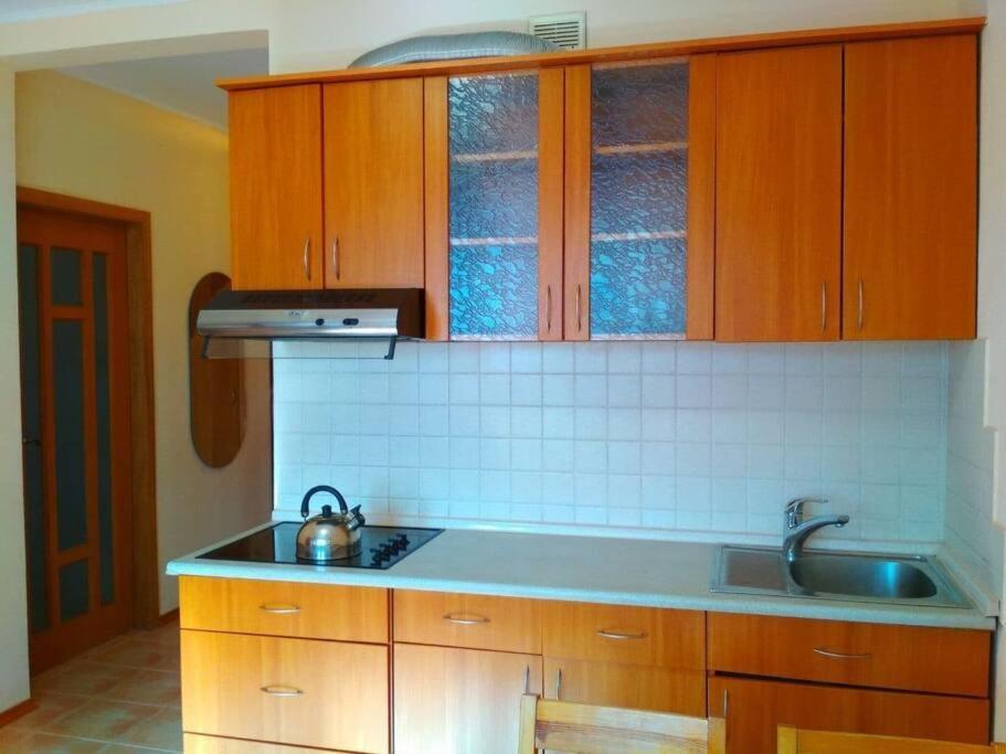 уютная метро харьковская 3 мин, паспорт-сервис, аэропорт борисполь Apartment